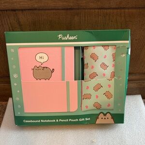 Pusheen casebound notebook & pencil pouch gift set NIP
